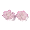 Simulation Lotus Shape Acrylic Bead Caps SACR-A008-06C-1