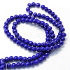 Baking Paint Glass Round Bead Strands DGLA-Q020-8mm-35-3