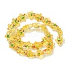 Christmas Transparent Glass Beads Strands LAMP-M021-02D-1