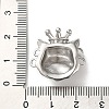 Tarnish Resistant 304 Stainless Steel Connector Rhinestone Settings STAS-Q252-14P-3