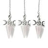 Natural Rose Quartz Cone Dowsing Pendulum Big Pendants G-C114-01P-20-1