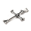 304 Stainless Steel Big Pendants STAS-D091-06AS-2