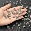 50Pcs Tibetan Style Alloy Bead Caps FIND-YW0009-09-5