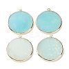 Natural Flower Amazonite Pendants G-E526-10C-3