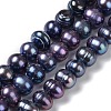 Natural Cultured Freshwater Pearl Dyed Beads Strands PEAR-P005-03A-01-2