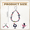 1Pc Flower & Butterfly Plastic Cell Phone Strap Charm Hanging Keychain for Women AJEW-LP0004-59-2