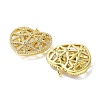 Rack Plating Brass Micro Pave Clear Cubic Zirconia Pendants KK-A205-04G-2