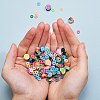 126g 15 Colors Handmade Polymer Clay Beads CLAY-SZ0001-32-5