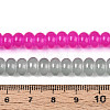 Baking Paint Imitation Jade Glass Beads Strands GLAA-T025-8mm-16-4