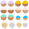 DIY Wooden Dangle Earring Making Kits DIY-OC0006-92-1