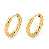 Ion Plating(IP) 304 Stainless Steel Twist Rope Huggie Hoop Earrings EJEW-G374-01C-G-1