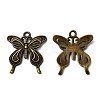 Tibetan Style Alloy Butterfly Pendants LS-TIBEP-3945-AB-NR-1