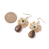 Natural Tiger Eye Dangle Earrings EJEW-MZ00169-02-3