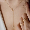 Moon Star Iron Lariat Necklaces for Women FS-WGAA6DB-01-1