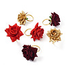 6Pcs 3 Style Alloy Rope Napkin Rings AJEW-EL0001-01-2