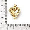 Brass Micro Pave Cubic Zirconia Pendants KK-A266-04D-G-3