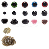 Craft Plastic Doll Eyes & Nose Set DOLL-PW0001-434B-2