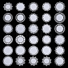 Gorgecraft 3 Sets 2 Styles Round Lace Scrapbooking Paper Pads DIY-GF0006-87-1