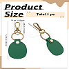 1Pc Oval PU Leather Holder Pendant Decoration AJEW-LP0008-30B-2