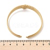 304 Stainless Steel Cuff Bangles for Women BJEW-B120-07G-03-5