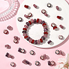 120Pcs 3 Colors Polymer Clay Rhinestone European Large Hole Beads with Silver Color Plated Brass Cores FPDL-LT0001-01B-6