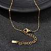 304 Stainless Steel Starfish Shell Shape Pendant Bib Necklaces for Women NJEW-K255-58G-4