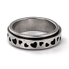 Non-Tarnish 203 Stainless Steel Rotating Spinner Fidget Band Rings for Anxiety Stress Relief RJEW-G118-04P-1