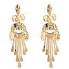 Alloy Rectangle & Fan Chandelier Earrings JE1135A-1