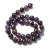 Round Natural Chevron Amethyst Bead Strands G-S380-01B-01-3