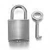 Rectangle Alloy Padlock Mini Lock with Key LS-PALLOY-H191-02P-1