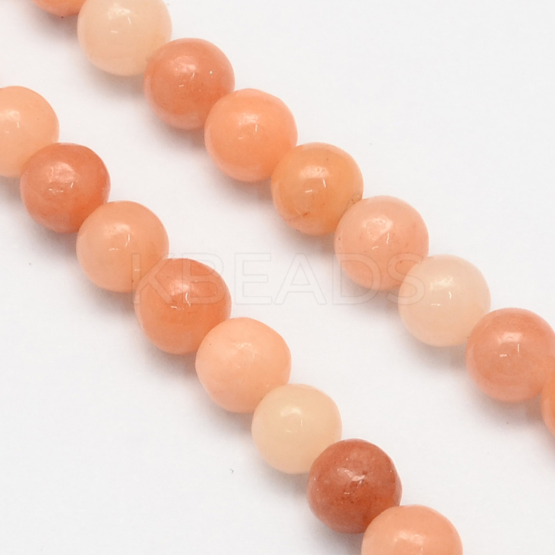 Wholesale Natural Pink Aventurine Round Beads Strands - KBeads.com