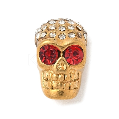 304 Stainless Steel Rhinestone Beads STAS-S183-03G-C-1