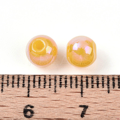 Electroplate Pearlized Glass Pearl Beads EGLA-T021-14A-09-1