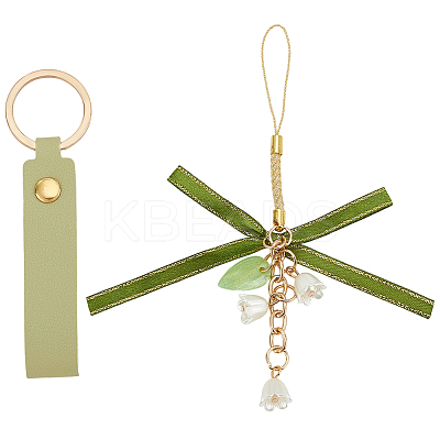 1Pc PU Leather Keychains KEYC-SC0002-03-1