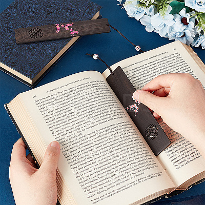Rectangle Wood Bookmark OFST-WH0002-19-1