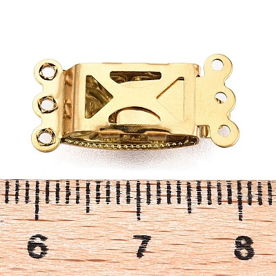 Ion Plating(IP) 304 Stainless Steel Box Clasp STAS-Q318-03G-1