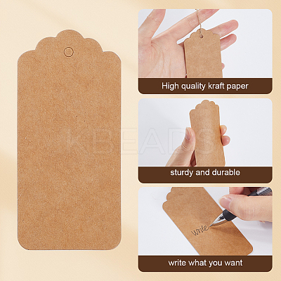 200Pcs Blank Kraft Paper Gift Tags CDIS-SP0001-10D-1
