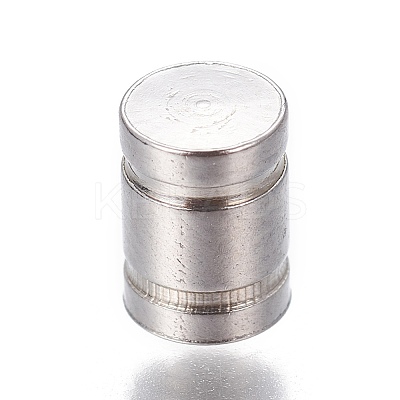 Tarnish Resistant 201 Stainless Steel Cord Ends X-STAS-P239-10P-1