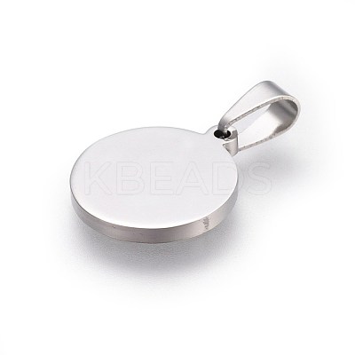 Tarnish Resistant 304 Stainless Steel Stamping Blank Tag Pendants STAS-L220-03A-1