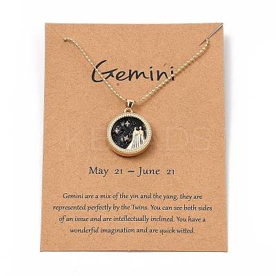 Alloy Rhinestone Pendant Necklaces NJEW-H306-A12-G-1