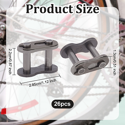 Manganese Steel Roller Chain Connecting Links FIND-WH0033-76-1