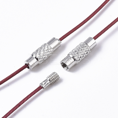 Stainless Steel Wire Necklace Cord DIY Jewelry Making X-TWIR-R003-09-1