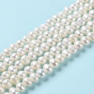 Natural Cultured Freshwater Pearl Beads Strands PEAR-E018-57-1