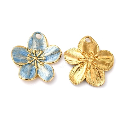 304 Stainless Steel Enamel Pendants STAS-K256-17G-01-1