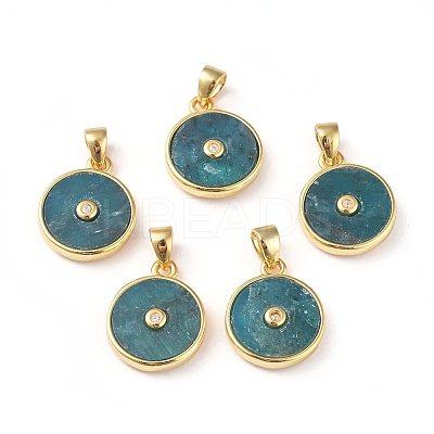 Natural Apatite Charms KK-L192-B01-1