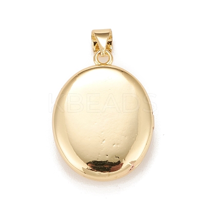 Brass Micro Pave Cubic Zirconia Locket Pendants KK-A161-49G-1