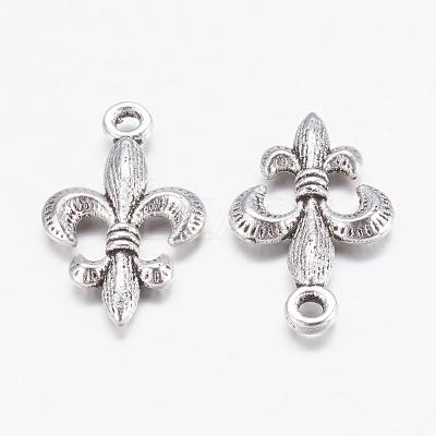 Tibetan Style Alloy Metal Fleur De Lis Pendants EA8747Y-1