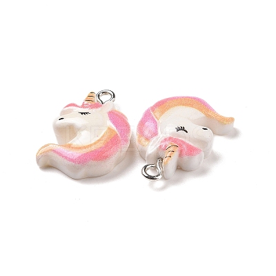 Opaque Resin Pendants LS-X-RESI-J023-12A-1