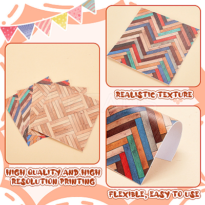 12Pcs 2 Colors Self Adhesive PVC Wall Stickers DIY-GA0007-05A-1