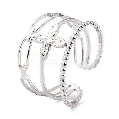 Tarnish Resistant 304 Stainless Steel Finger Rings RJEW-L102-22P-1